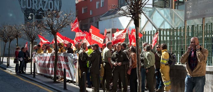 Los agentes forestales reclaman el pago de las guardias y ms medios