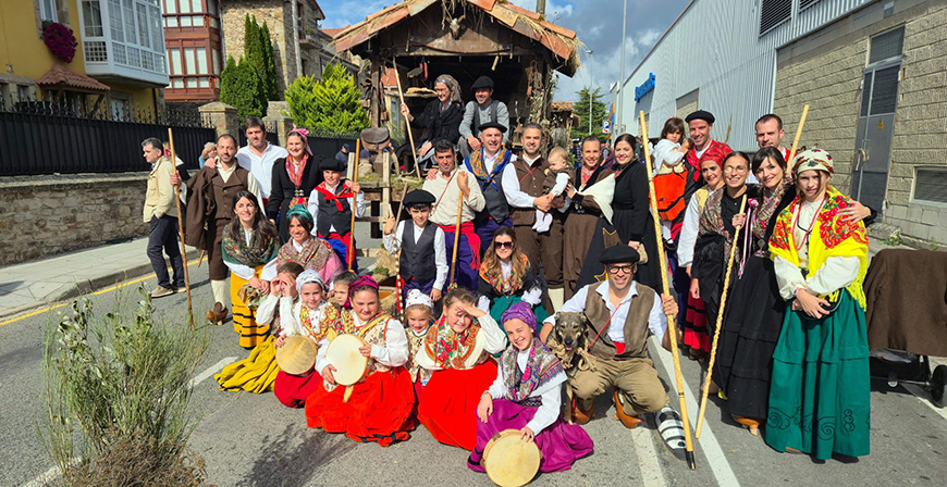 Agradecimiento de la pea Cuegles por la colaboracin con su primera carreta del Da de Campoo