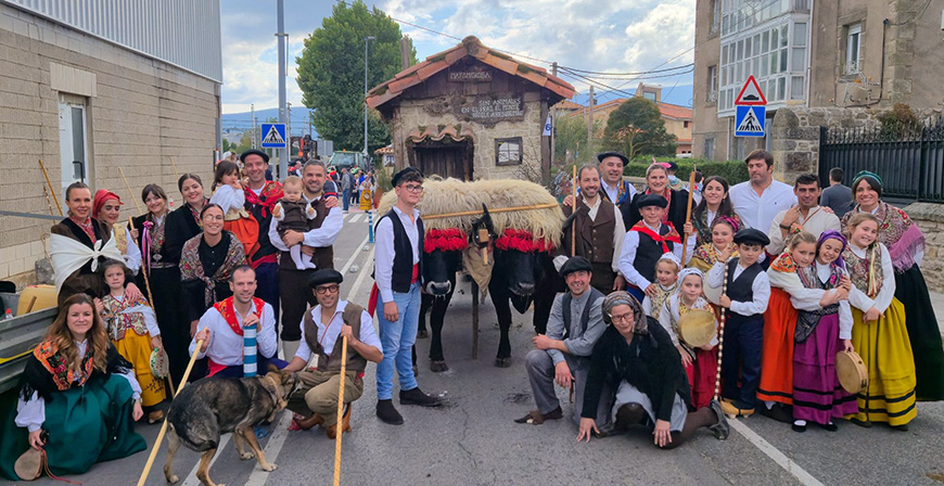 Agradecimiento de la pea Cuegles por la colaboracin con su primera carreta del Da de Campoo