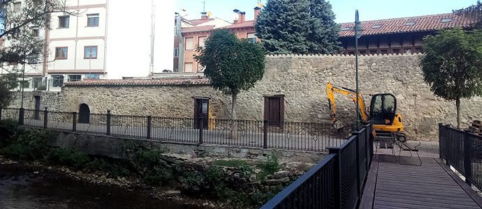 Aguilar de Campoo inicia las obras de acondicionamiento y urbanizacin del Paseo de la Cascajera