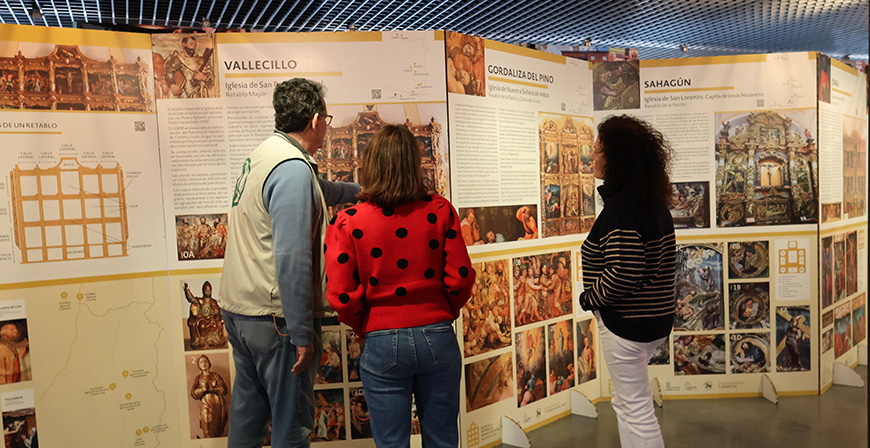 Aguilar de Campoo, ltima parada de la exposicin itinerante sobre los retablos renacentistas del Este de Len