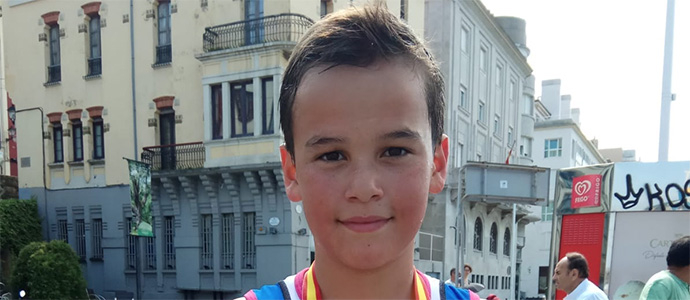 Alberto Bscones, bronce infantil en el IV Campeonato de Espaa de Triathle