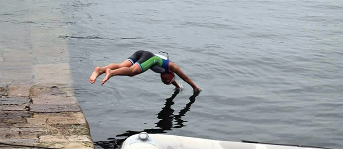 Alberto Bscones, bronce infantil en el IV Campeonato de Espaa de Triathle