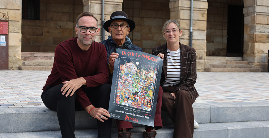 Alberto Gallo ilustra el cartel del Desfile de Carrozas de San Mateo 2026 con un recorrido por su historia