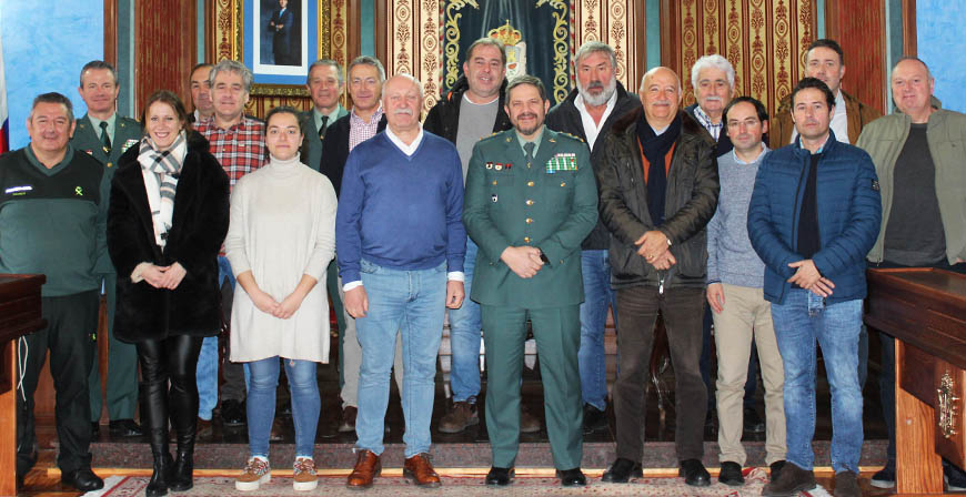 Los alcaldes campurrianos analizan con la Guardia Civil 