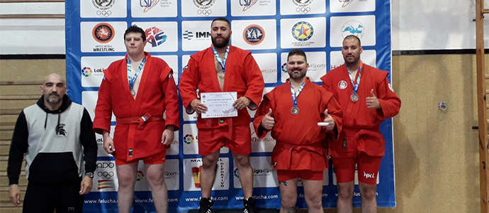 Alejandro Garca se proclama campen de Espaa de Combat Sambo en -74 kg