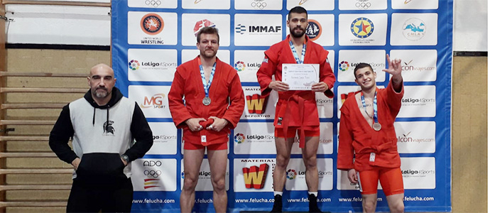 Alejandro Garca se proclama campen de Espaa de Combat Sambo en -74 kg