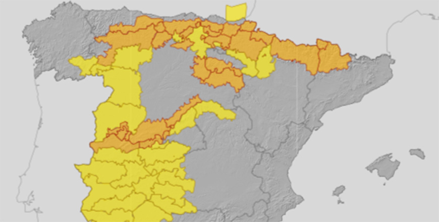 La alerta naranja por viento se ampla hasta el mircoles en Cantabria