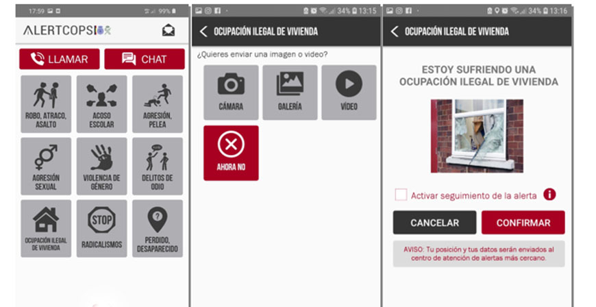 AlertCops incluye un nuevo aviso para comunicar casos de ocupacin ilegal de viviendas