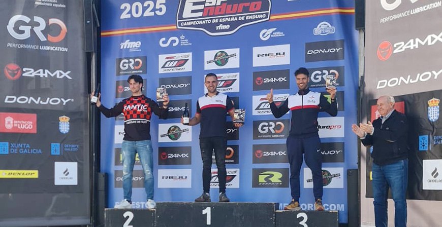 Alexis Fernndez gana la primera carrera del Campeonato de Espaa de Enduro Snior B 2T