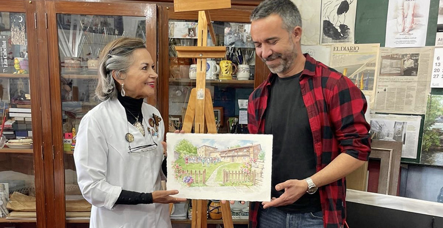 Alicia Ca�as ilustra la segunda edici�n del Festival Torre de Villaescusa