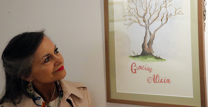 Alicia Caas se despide de sus alumnas con una exposicin conjunta