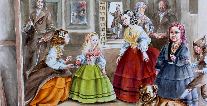 Alicia viste a 'Las Meninas campurrianas'