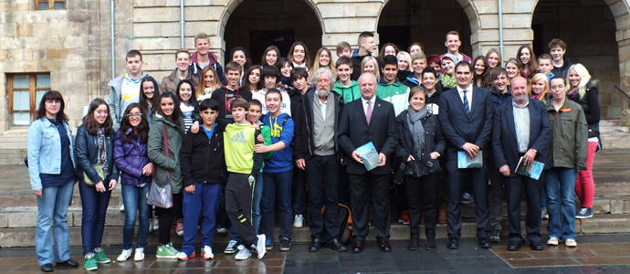 Alumnos alemanes visitan Reinosa dentro del proyecto Comenius del San Jos