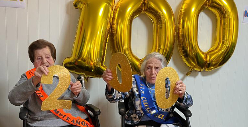 ngela y Milagros, 200 aos de vida!