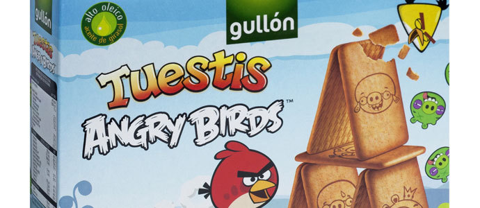 Angry Birds se incorpora a la familia de galletas infantiles de Gulln 