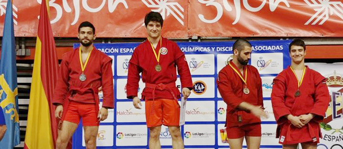 Antonio Fuarros, campen de Espaa Combat sambo +100kg