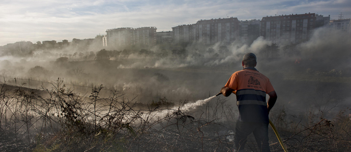 Arde la Vaguada de Las Llamas en Santander