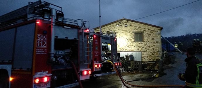 Arde una vivienda de Lirganes