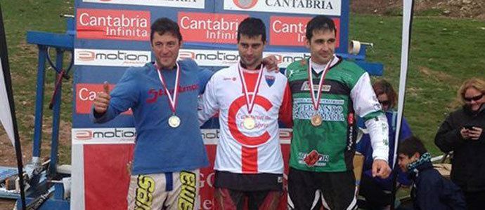 Arriola, Fierro y Seco, campeones regionales del Descenso BTT de Alto Campoo