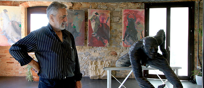 El arte de ngel Membiela, en la sala de exposiciones de la Fundacin Santa Mara la Real