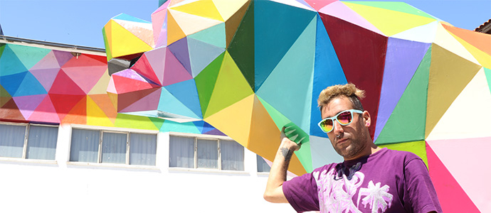 El arte de Okuda se expande por Reinosa