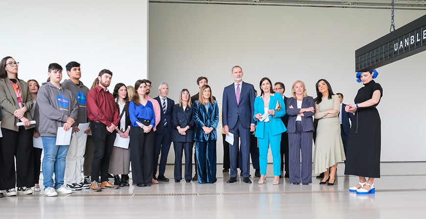 El arte y el talento joven centran la visita del rey Felipe VI a Cantabria