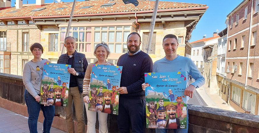 La artista local Vanessa Ochoa ilustra el cartel de las fiestas de San Juan y San Pedro de Aguilar de Campoo