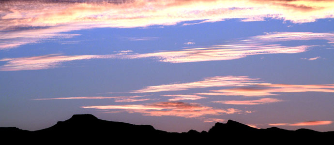 Atardecer sobre el Tres Mares