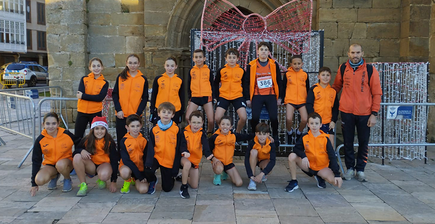 Los atletas de la Escuela del Reinosa Running disputaron la XLVI Carrera Popular Navidea de Aguilar de Campoo