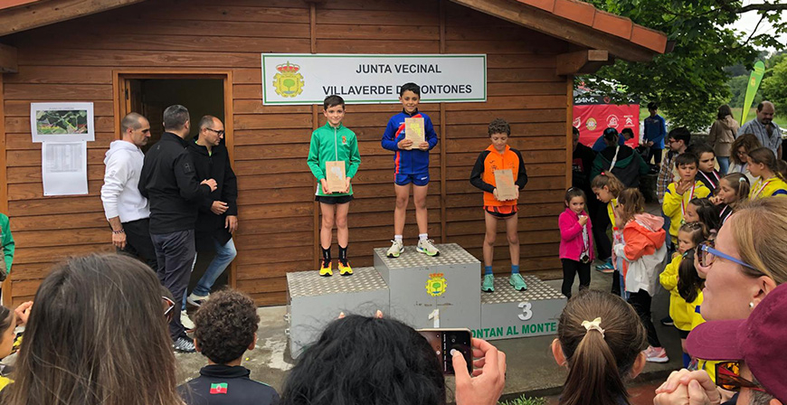 Los atletas de la Escuela Reinosa Running logran dos podios en la I Carrera popular de Villaverde de Pontones