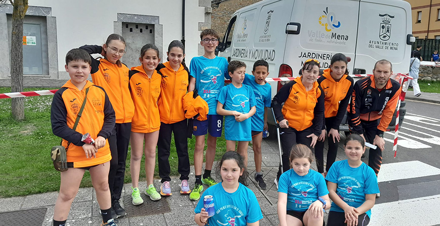 Los atletas del Reinosa Running se suben al podio de la XLI Carrera de San Jos de Villasana de Mena