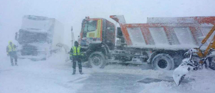 Campoo, incomunicado por carretera