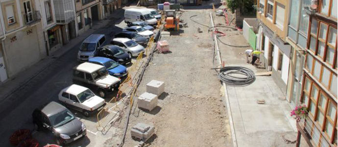 Avanzan las obras en la Plaza de las Casetas