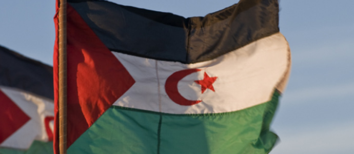 La bandera saharaui ondear en Reinosa