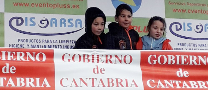 Las benjaminas del Reinosa Running logran el tercer puesto del Regional de Cross por Clubes