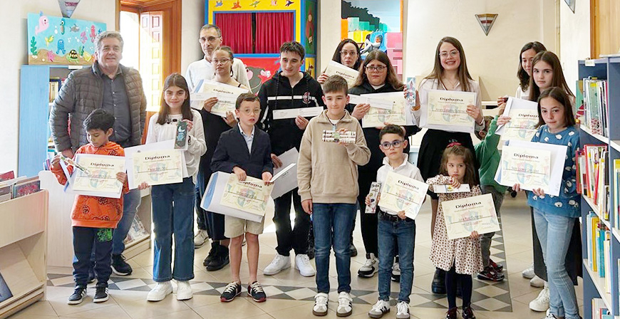 La Biblioteca Snchez Daz entrega los premios de los concursos de Marcapginas y Literatura en Tres Lneas