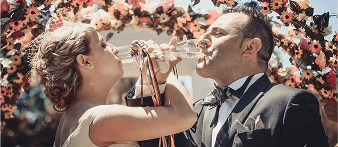 Una boda con mucha msica