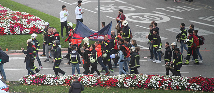 Los bomberos de Cantabria se sumaron a la manifestacin de Madrid