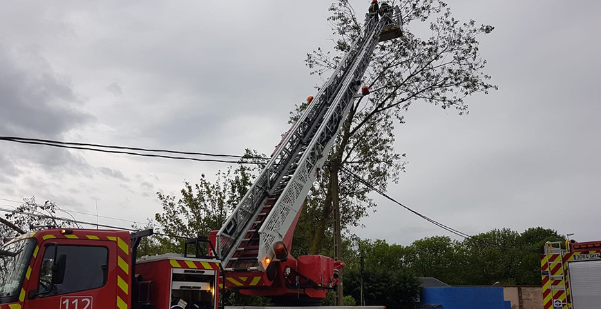 Los bomberos realizan dos intervenciones en Reinosa