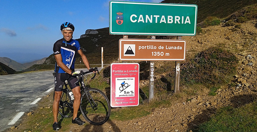 Borja Ortiz afronta desde este jueves un desaf�o extremo: un Doble Everesting en el Angliru con 17.700 metros de desnivel