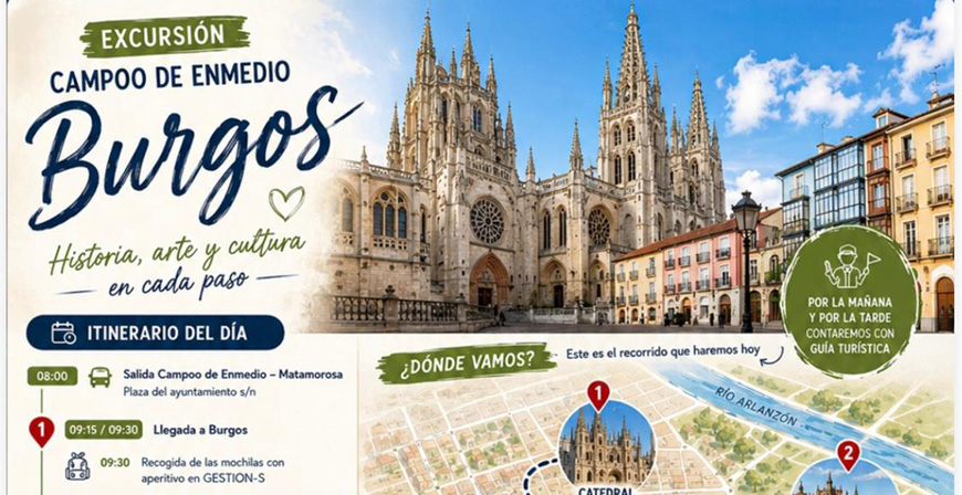 Burgos, destino de historia y cultura en una excursi�n organizada desde Campoo de Enmedio