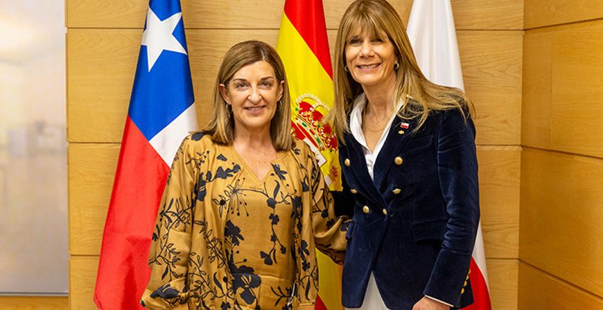Buruaga recibe a la ministra de Energ�a del Gobierno de Chile