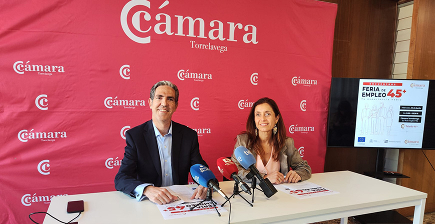La Cmara de Comercio e Industria de Torrelavega celebrar el 12 de junio la Feria de Empleo 45+ 'Tu experiencia habla' 
