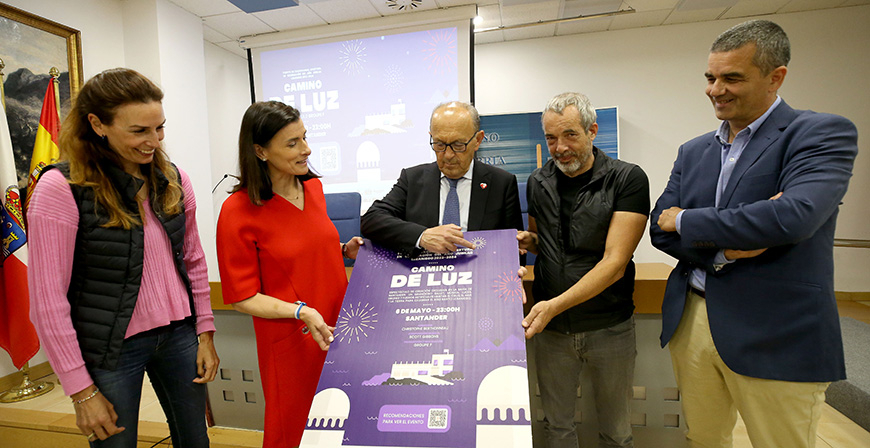 'Camino de Luz' iluminar este sbado la baha de Santander con cientos de drones, msica y fuegos en celebracin del Ao Jubilar Lebaniego