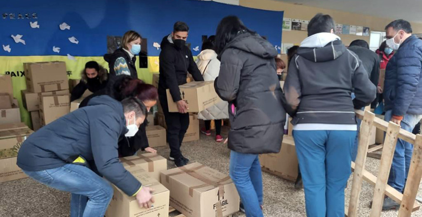 La campaa solidaria 'Un campurriano, una ayuda' recauda 1,5 toneladas de productos de primera necesidad para Ucrania