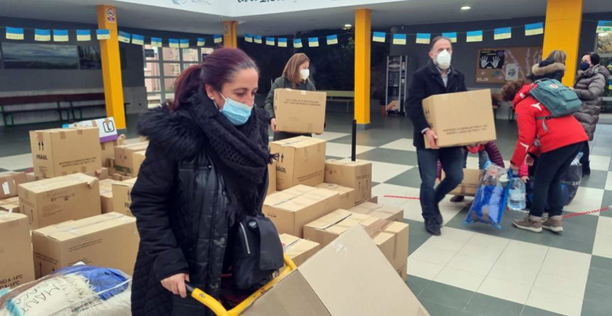 La campaa solidaria 'Un campurriano, una ayuda' recauda 1,5 toneladas de productos de primera necesidad para Ucrania