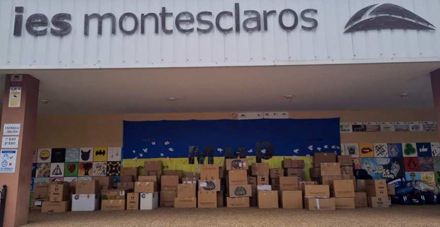 La campaa solidaria 'Un campurriano, una ayuda' recauda 1,5 toneladas de productos de primera necesidad para Ucrania