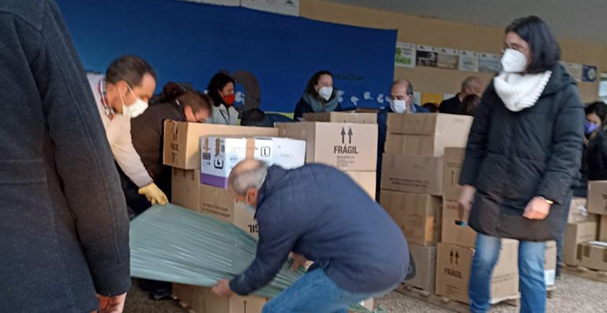 La campaa solidaria 'Un campurriano, una ayuda' recauda 1,5 toneladas de productos de primera necesidad para Ucrania