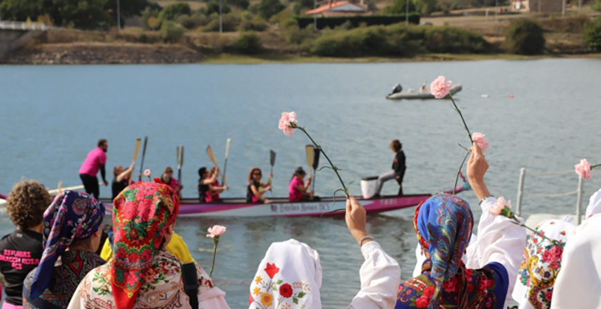 El campo de regatas de La Poblacin acoger el I Festival Dragon Boat 'Pantano del Ebro' I Memorial Lola Echevarra